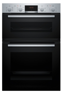 Bosch MBA533BS3B Series 4 Built-In Double Oven - Stainless Steel